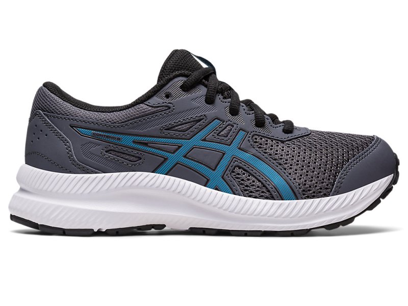 Asics Contend 8 キッズ Sports Shoes グレー 青 | JP6990-700