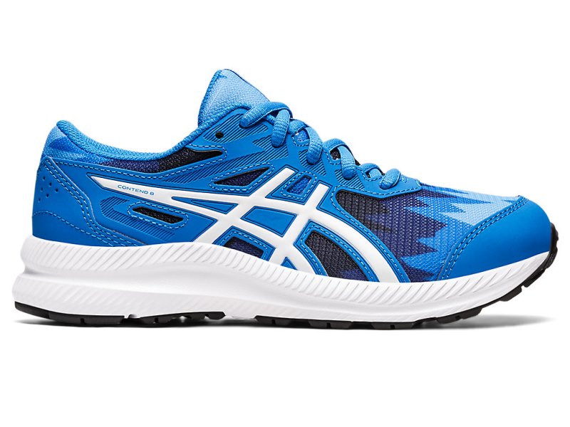 Asics Contend 8 キッズ Sports Shoes 青 白 | JP5645-761
