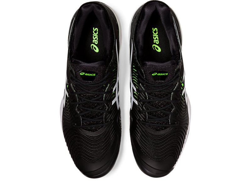 Asics Court FF 2 メンズ テニスシューズ 黒 緑 | JP2469-329