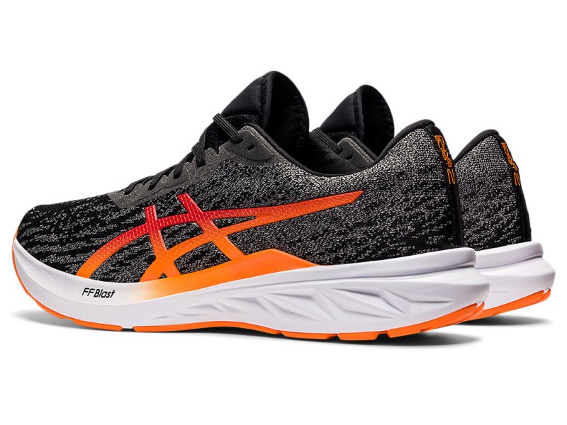 Asics Dynablast 2 メンズ ランニングシューズ 黒 オレンジ | JP0350-436