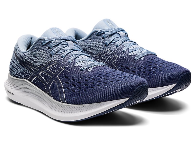 Asics Evoride 2 (D) レディース ランニングシューズ 青 シルバー | JP0043-992
