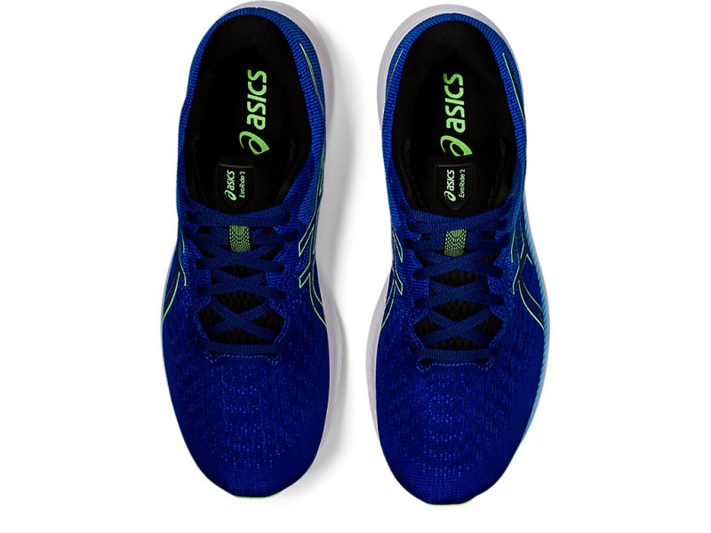 Asics Evoride 2 メンズ ランニングシューズ 青 ライト緑 | JP7012-609