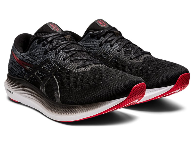 Asics Evoride 2 メンズ ランニングシューズ 黒 赤 | JP1890-351