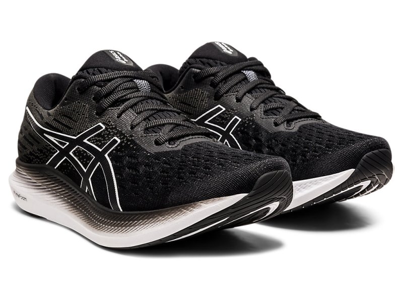 Asics Evoride 2 レディース ランニングシューズ 黒 白 | JP2675-430
