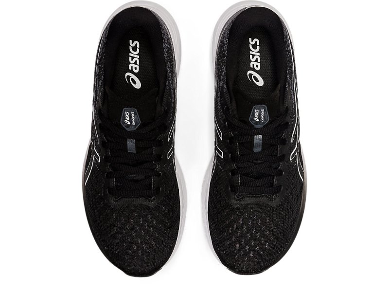 Asics Evoride 3 レディース ランニングシューズ 黒 白 | JP6885-488