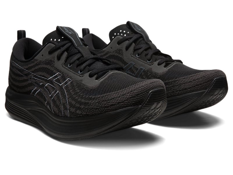 Asics Evoride Speed メンズ ランニングシューズ 黒 グレー | JP2502-073
