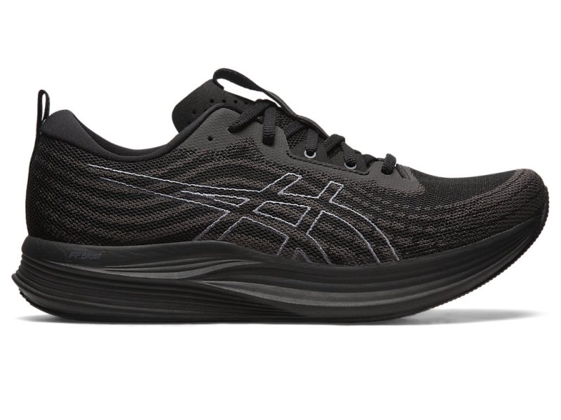 Asics Evoride Speed メンズ ランニングシューズ 黒 グレー | JP2502-073