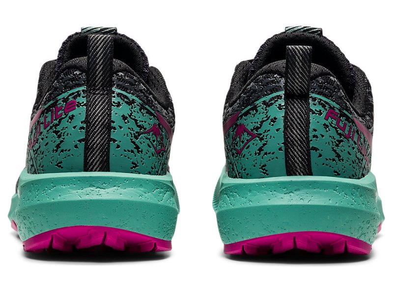 Asics Fuji Lite 2 レディース トレイルランニングシューズ 黒 パープル 赤 | JP8926-370