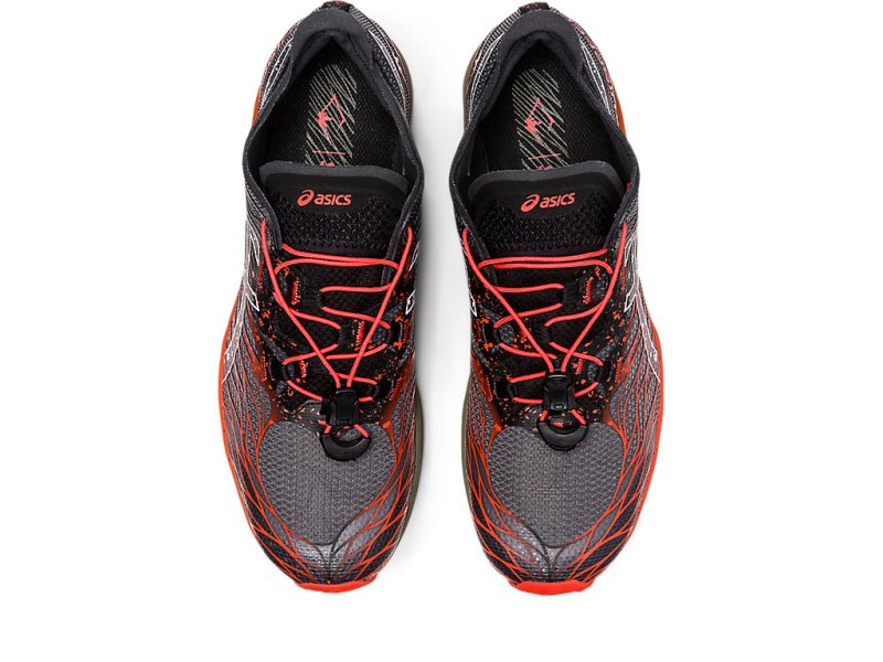 Asics Fujispeed メンズ トレイルランニングシューズ 黒 ピンク | JP3063-035