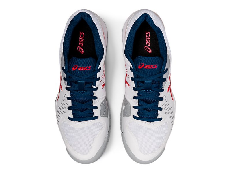 Asics Gel-challenger 12 メンズ テニスシューズ 白 赤 | JP7319-095