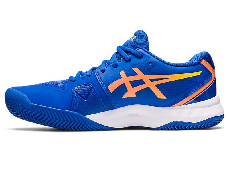 Asics Gel-challenger 13 Clay メンズ テニスシューズ 青 オレンジ | JP6368-307