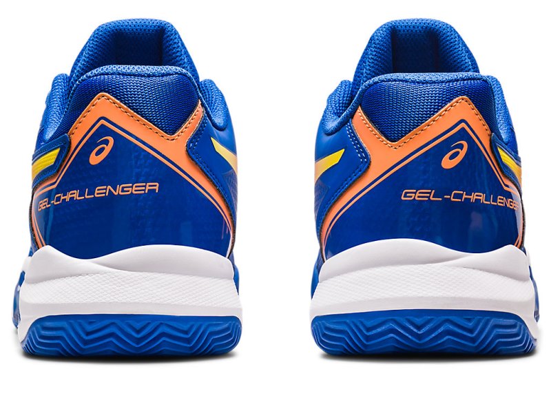 Asics Gel-challenger 13 Clay メンズ テニスシューズ 青 オレンジ | JP6368-307