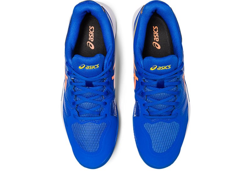 Asics Gel-challenger 13 Clay メンズ テニスシューズ 青 オレンジ | JP6368-307