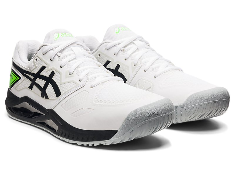 Asics Gel-challenger 13 メンズ テニスシューズ 白 緑 | JP7499-209