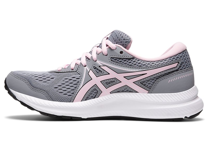 Asics Gel-contend 7 レディース ランニングシューズ グレー ピンク | JP7822-567