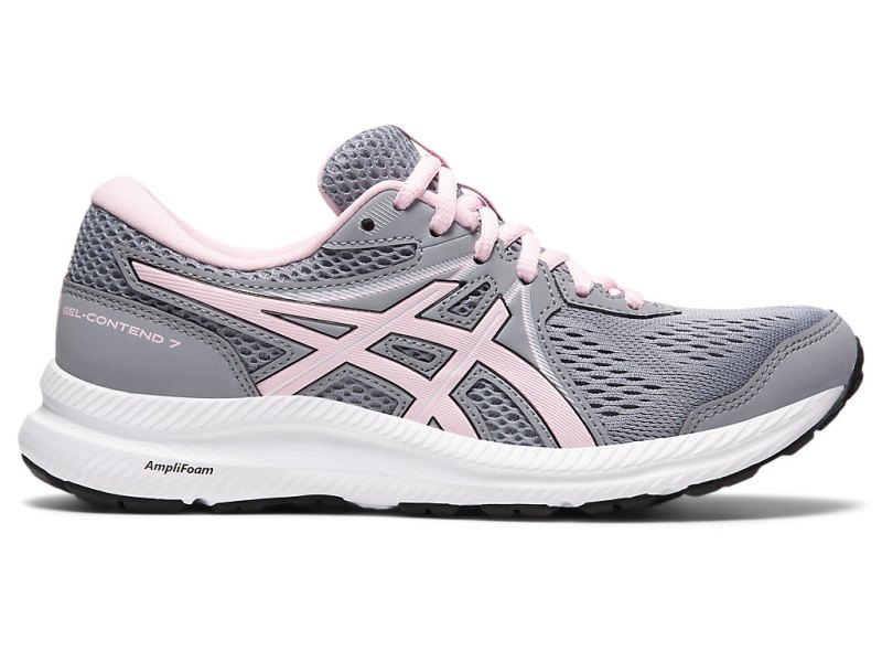 Asics Gel-contend 7 レディース ランニングシューズ グレー ピンク | JP7822-567
