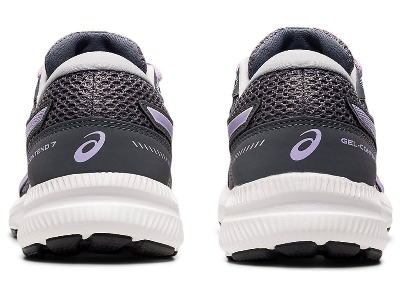 Asics Gel-contend 7 レディース ランニングシューズ グレー 紫 | JP9413-730