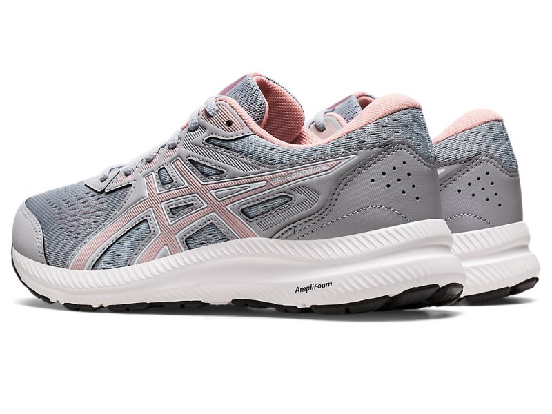 Asics Gel-contend 8 レディース ランニングシューズ グレー ピンク | JP7989-869