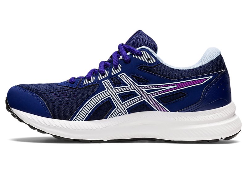 Asics Gel-contend 8 レディース ランニングシューズ 青 ライト青 | JP3957-555