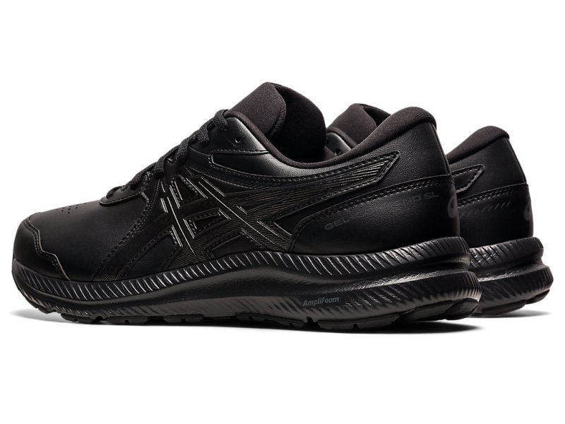 Asics Gel-contend Walker (4E) メンズ ランニングシューズ 黒 黒 | JP2438-101