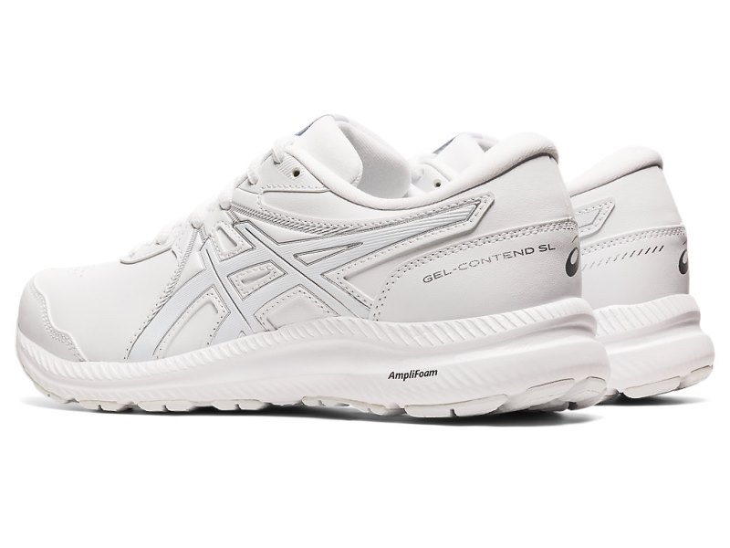 Asics Gel-contend Walker レディース ランニングシューズ 白 白 | JP1700-391