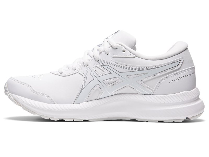 Asics Gel-contend Walker レディース ランニングシューズ 白 白 | JP1700-391