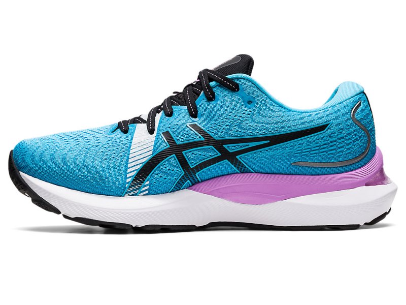Asics Gel-cumulus 24 Ekiden レディース ランニングシューズ ライトターコイズ 黒 | JP8491-445
