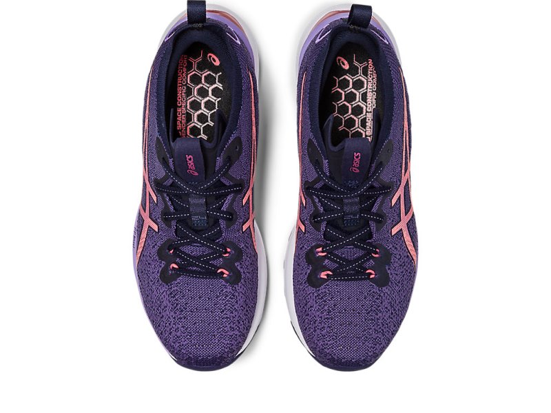 Asics Gel-cumulus 24 Mk レディース ランニングシューズ 紫 コーラル 色 | JP9204-484