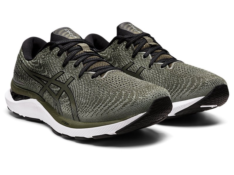 Asics Gel-cumulus 24 メンズ ランニングシューズ オリーブ 黒 | JP7920-431