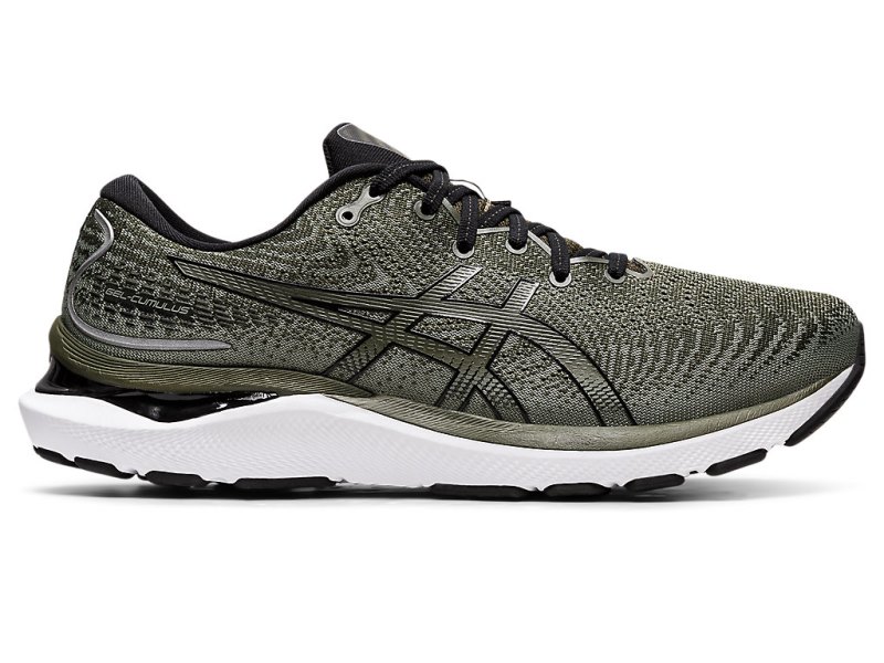 Asics Gel-cumulus 24 メンズ ランニングシューズ オリーブ 黒 | JP7920-431