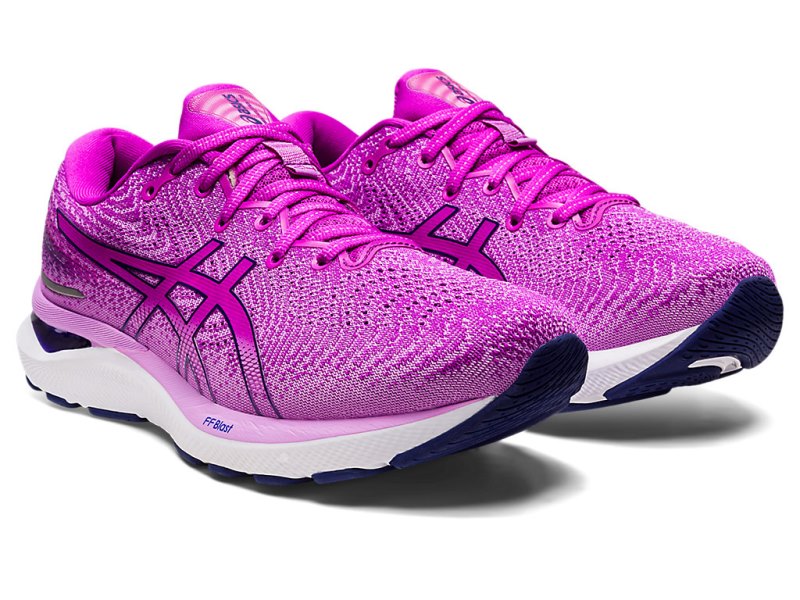 Asics Gel-cumulus 24 レディース ランニングシューズ 紫 青 | JP2234-523