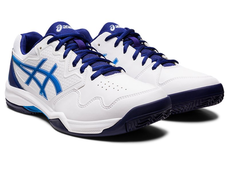Asics Gel-dedicate 7 Clay メンズ テニスシューズ 白 青 | JP8332-711