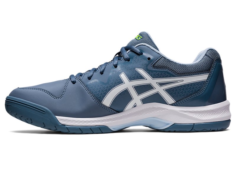 Asics Gel-dedicate 7 メンズ テニスシューズ グレー 青 白 | JP6591-610