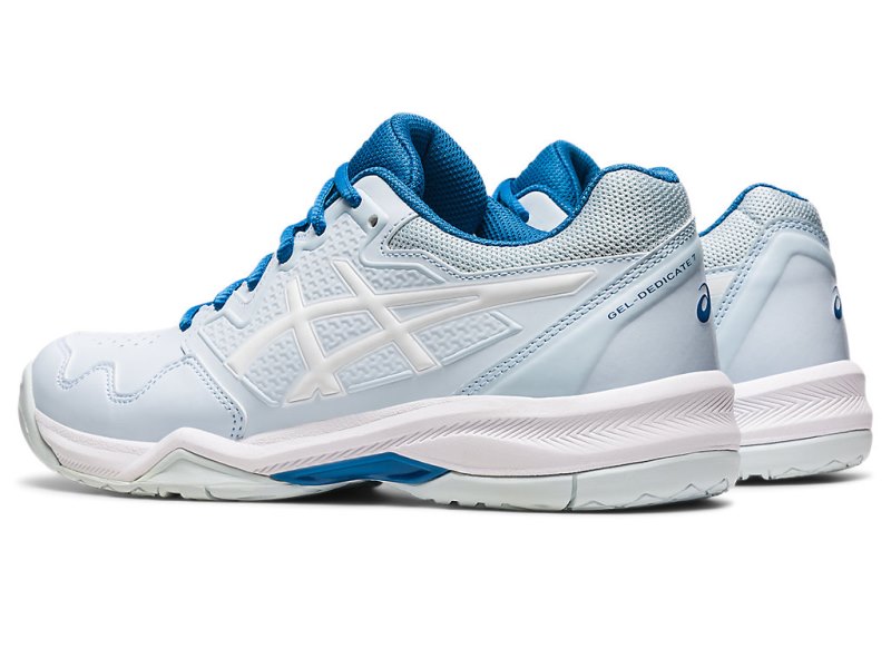 Asics Gel-dedicate 7 レディース テニスシューズ ライト青 白 | JP5574-647