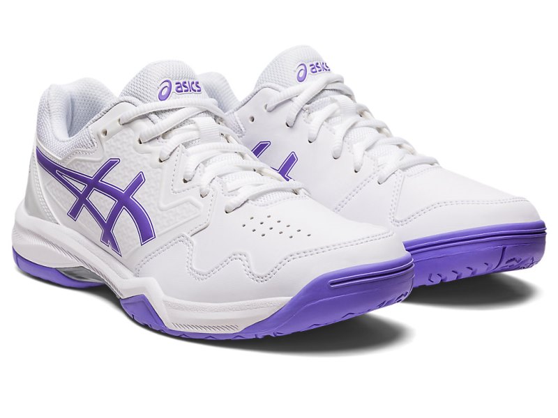 Asics Gel-dedicate 7 レディース テニスシューズ 白 紫 | JP1350-041