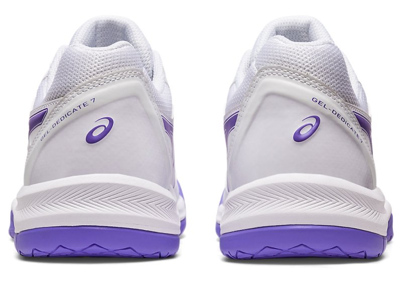 Asics Gel-dedicate 7 レディース テニスシューズ 白 紫 | JP1350-041