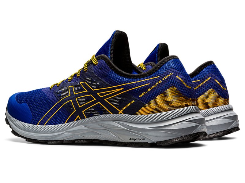 Asics Gel-eXCite トレイル メンズ ランニングシューズ 青 オレンジ 花柄 | JP0755-865