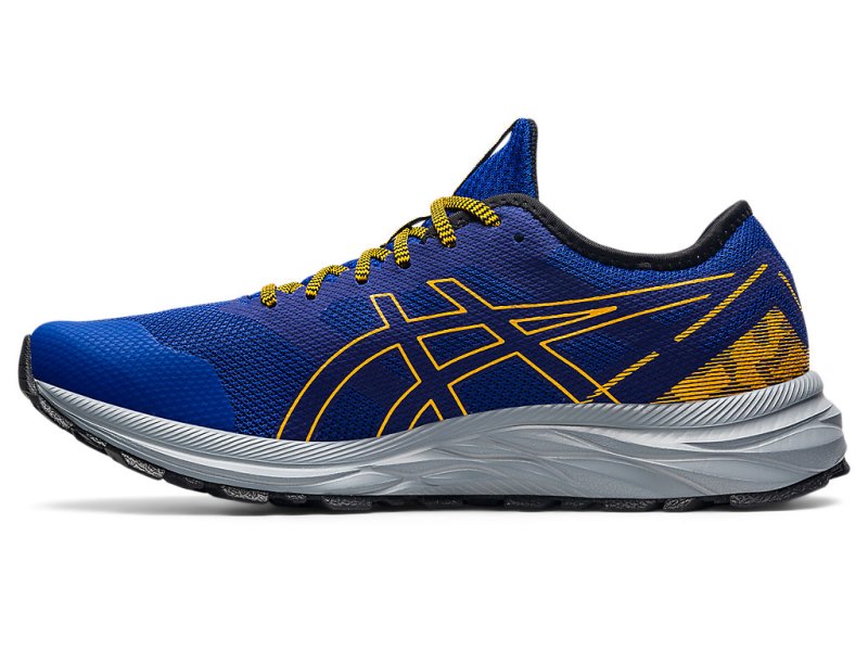 Asics Gel-eXCite トレイル メンズ ランニングシューズ 青 オレンジ 花柄 | JP0755-865