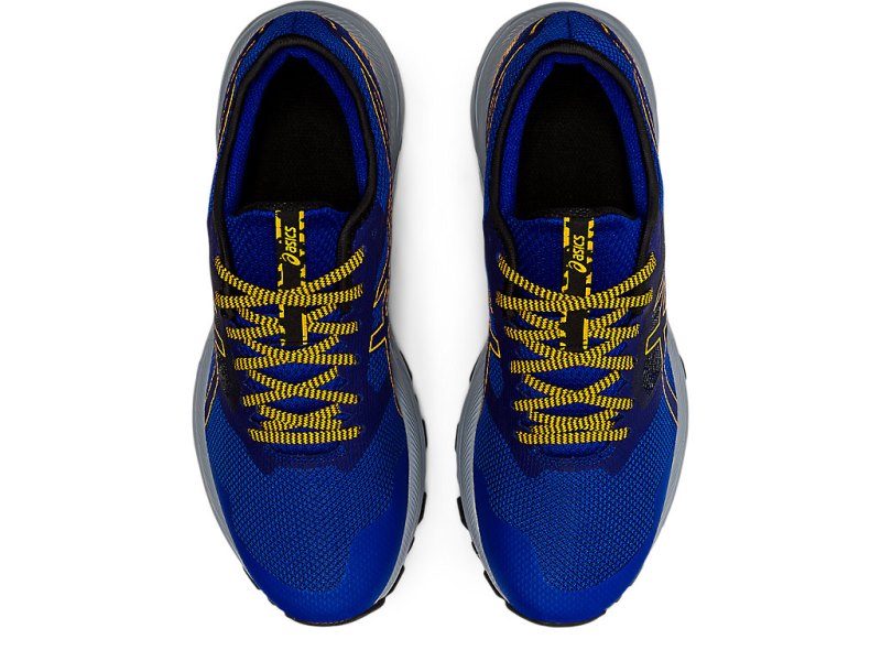 Asics Gel-eXCite トレイル メンズ ランニングシューズ 青 オレンジ 花柄 | JP0755-865