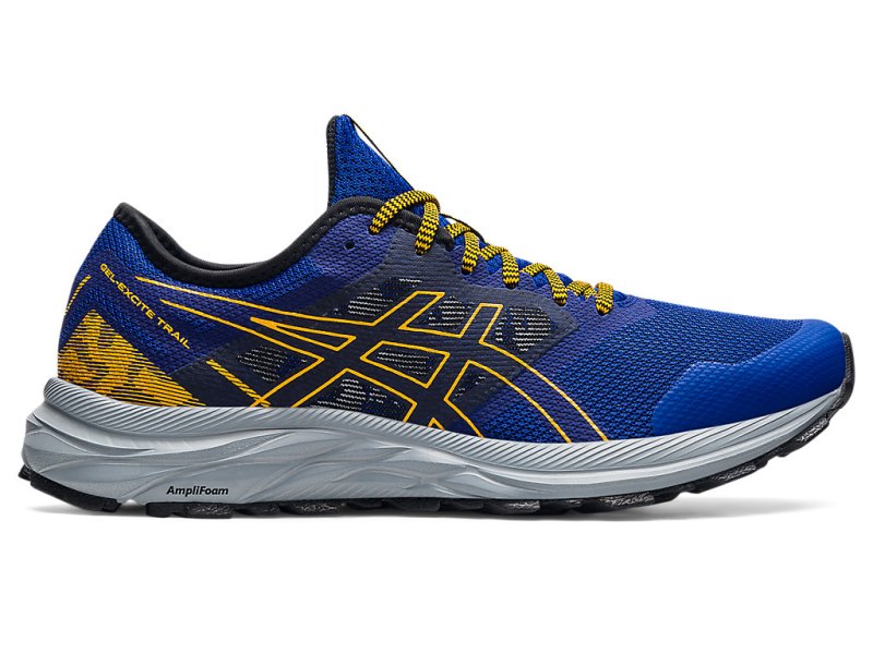 Asics Gel-eXCite トレイル メンズ ランニングシューズ 青 オレンジ 花柄 | JP0755-865