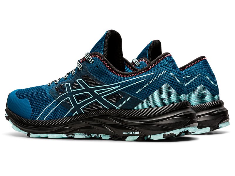 Asics Gel-eXCite トレイル レディース ランニングシューズ 深いターコイズ 青 | JP3838-196