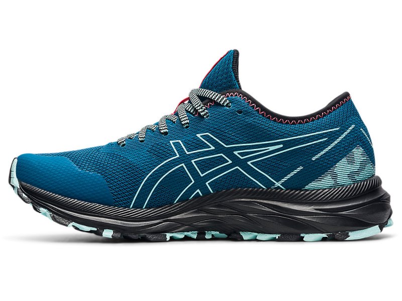 Asics Gel-eXCite トレイル レディース ランニングシューズ 深いターコイズ 青 | JP3838-196