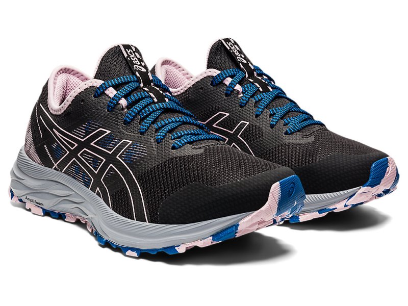 Asics Gel-eXCite トレイル レディース ランニングシューズ 黒 ピンク | JP2994-304