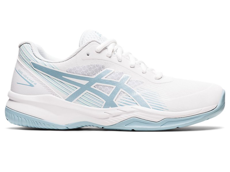 Asics Gel-game 8 レディース テニスシューズ 白 青 | JP2114-417