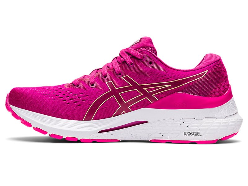 Asics Gel-kayano 28 レディース ランニングシューズ パープル 赤 ピンク | JP3582-367