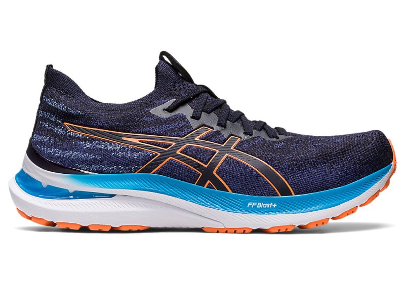 Asics Gel-kayano 29 Mk メンズ ランニングシューズ インディゴブルー 青 オレンジ | JP8653-922