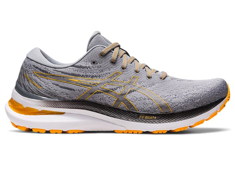 Asics Gel-kayano 29 メンズ ランニングシューズ グレー 黄色 | JP7484-623