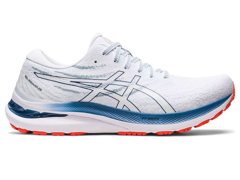 Asics Gel-kayano 29 メンズ ランニングシューズ 白 深い | JP3284-380