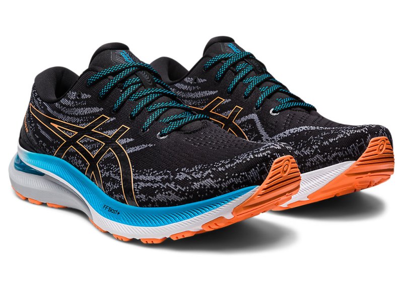 Asics Gel-kayano 29 メンズ ランニングシューズ 黒 オレンジ | JP3978-727