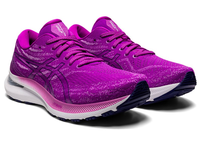 Asics Gel-kayano 29 レディース ランニングシューズ 紫 青 | JP1907-586